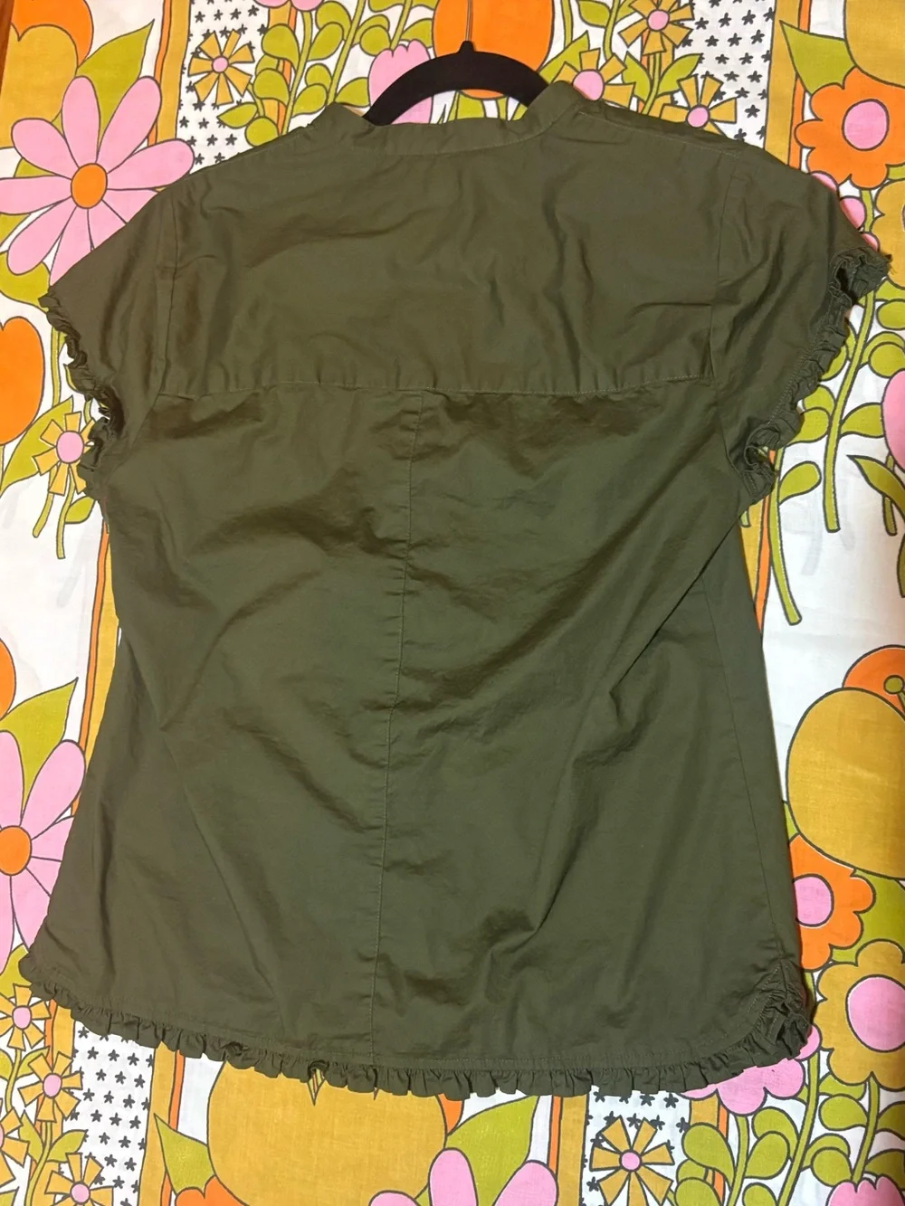 J. Crew Olive Green Blouse